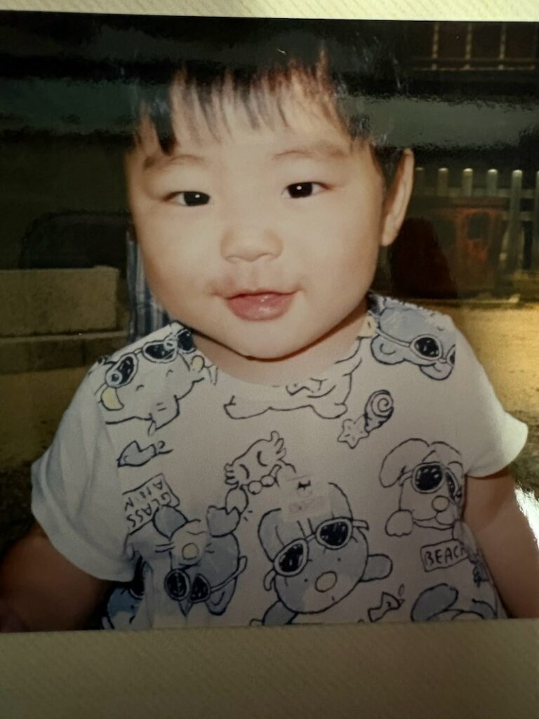 院長の中西秀章の幼少期の写真