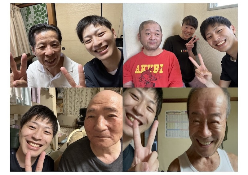 院長の中西秀章と患者さん達との写真