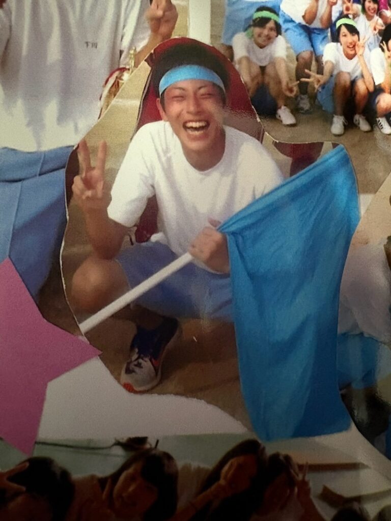 院長の中西秀章の学生時代の写真